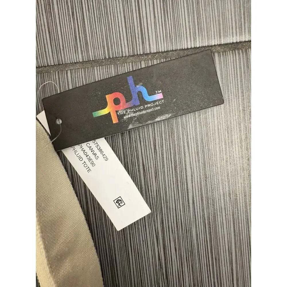 The Phluid Project Pride Canvas Tote Bag Rainbow LGBTQ Graphic Shoulder Shopper
